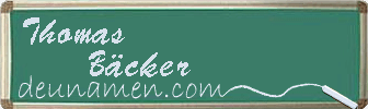 Thomas Bäcker Visitenkarte